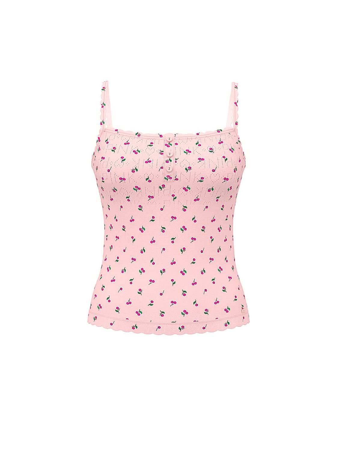 vs Pink Pointelle Henley Cami Print 3 of 4 