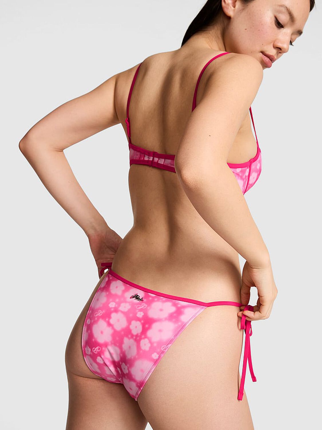vs Pink Swim PINK Wink&trade; Push-Up Bikini Top Spray Floral 2 of 4 