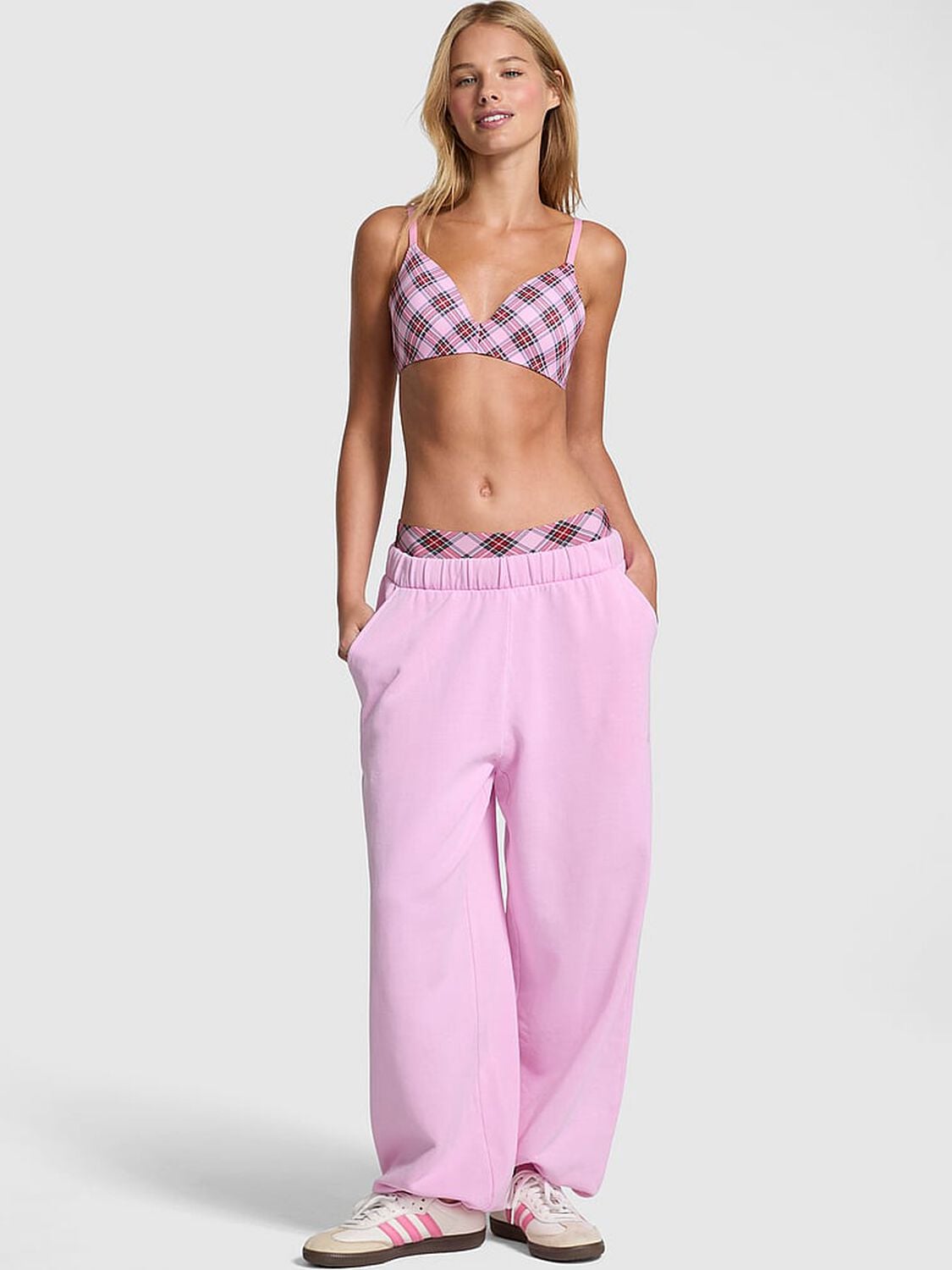 pink Pink Ivy Fleece Oversized Sweatpants Hushed Lilac 4 of 4 