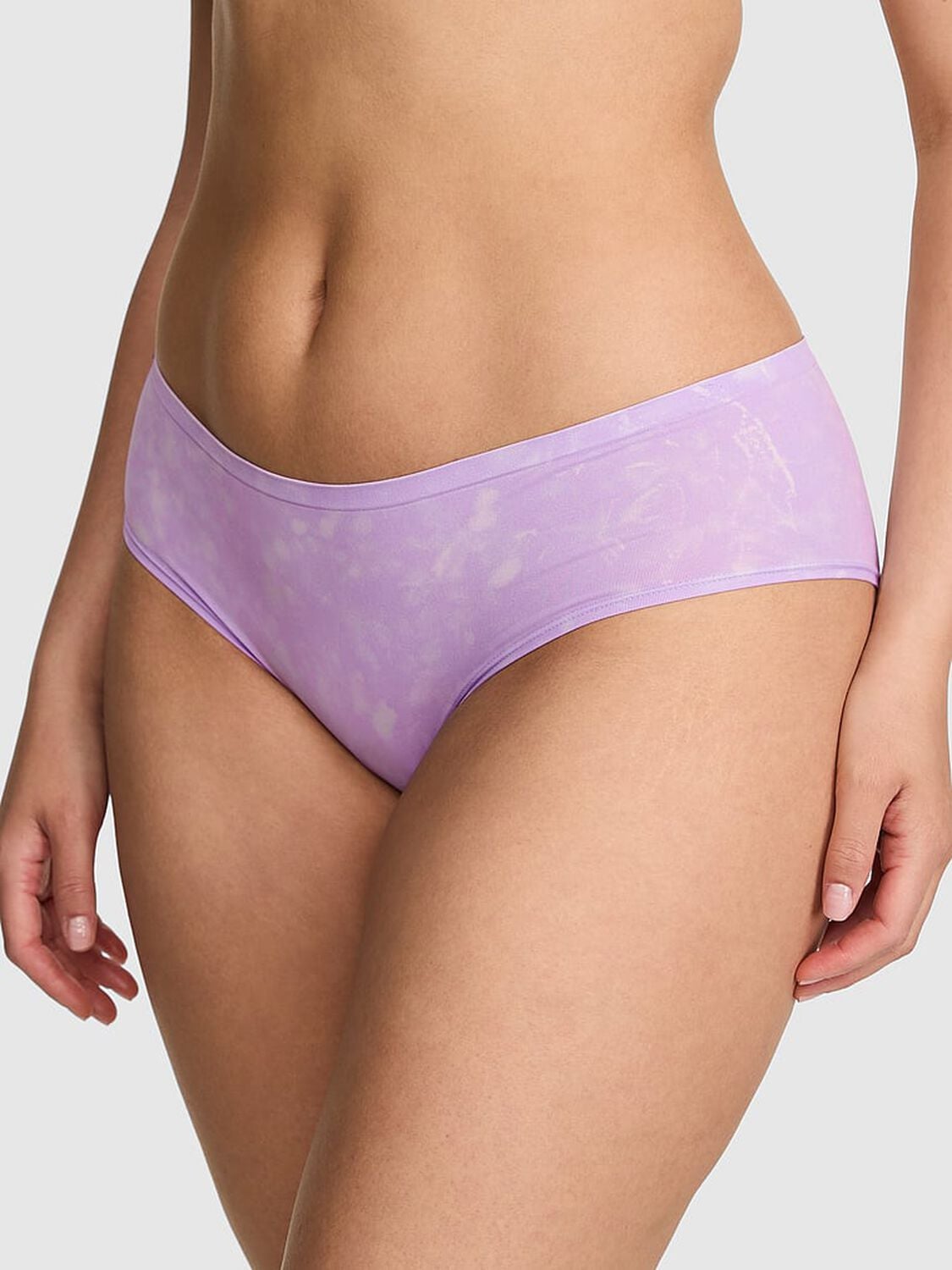 vs Pink Seamless Hiphugger Panty Antique Violet Tie Dye Print 1 of 2 