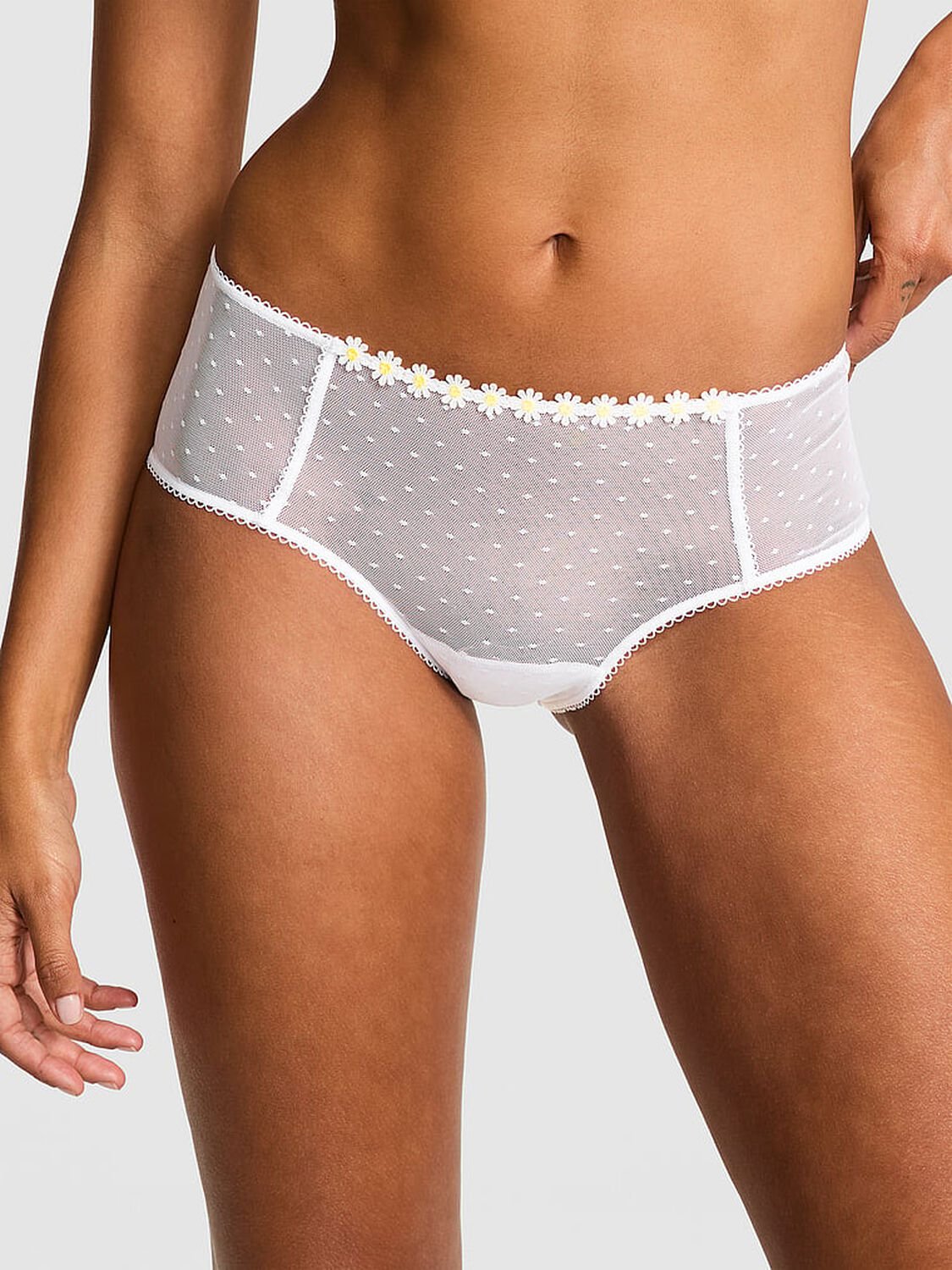 vs Pink Wink Cheeky Panty White 1 of 4 