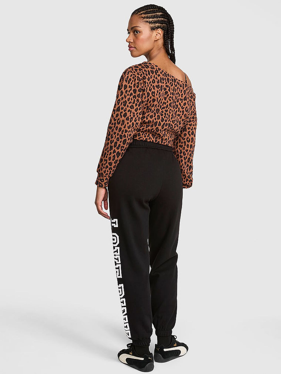 vs Pink Campus Fleece&trade;&nbsp;Sweatpants Pure Black 2 of 3 