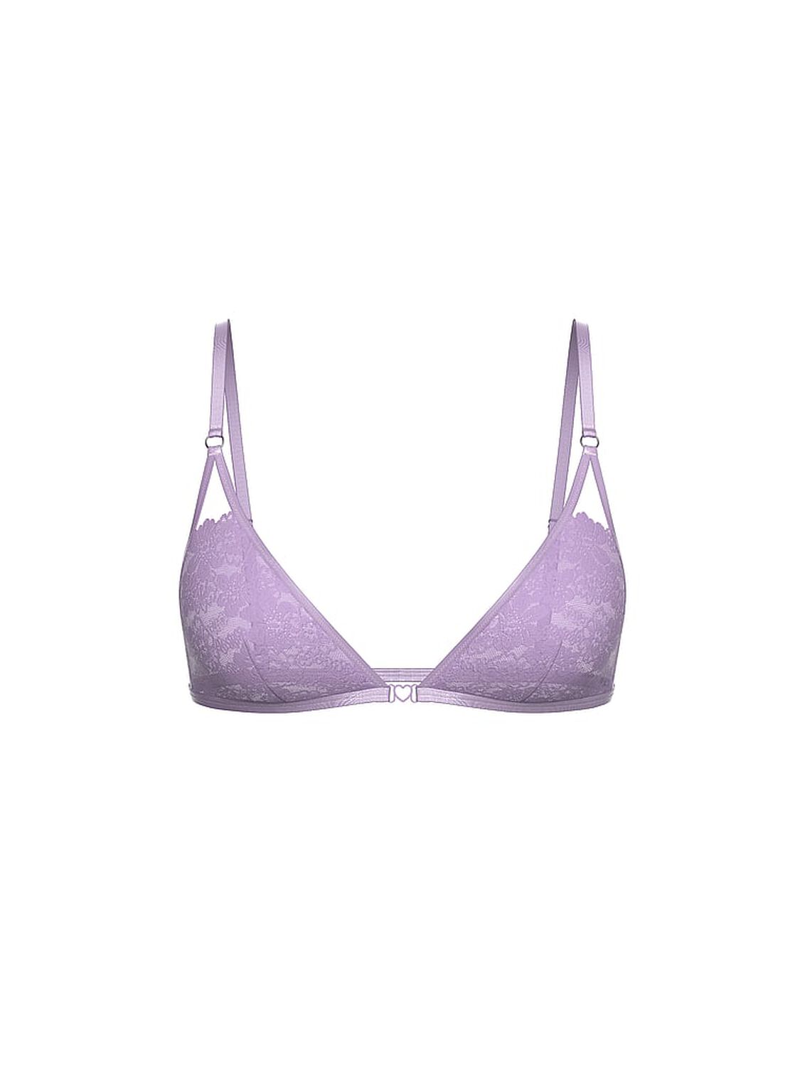 vs Pink Wink Wink Unlined Triangle Bralette Aster Purple 3 of 3 