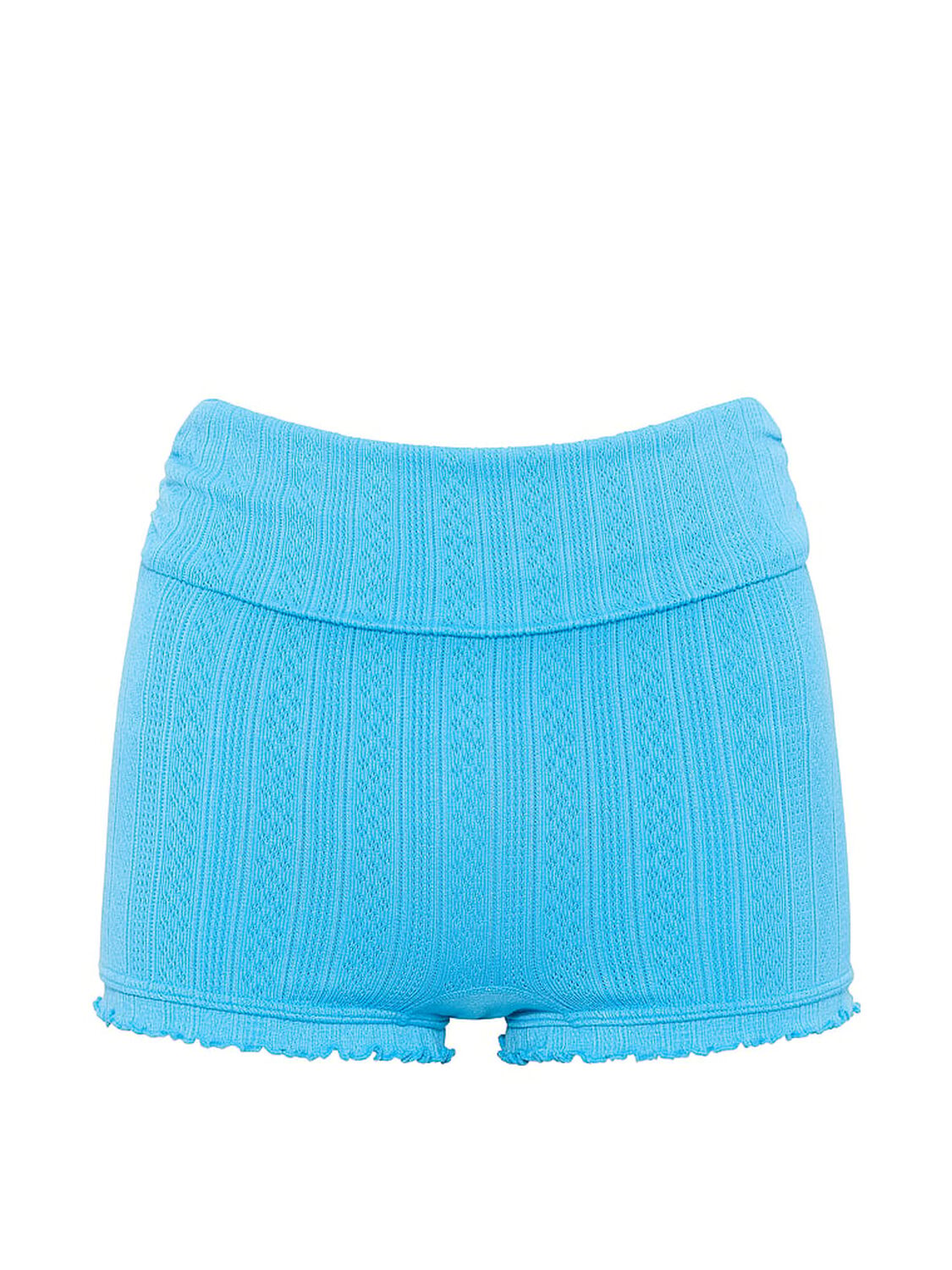 pink Pink AnyWear Foldover Shorts Capri Blue 3 of 4 