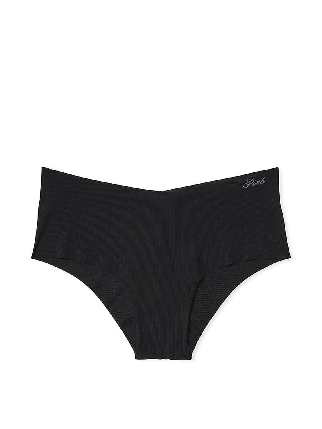 vs Pink No-Show Cheeky Panty Pure Black 3 of 3 