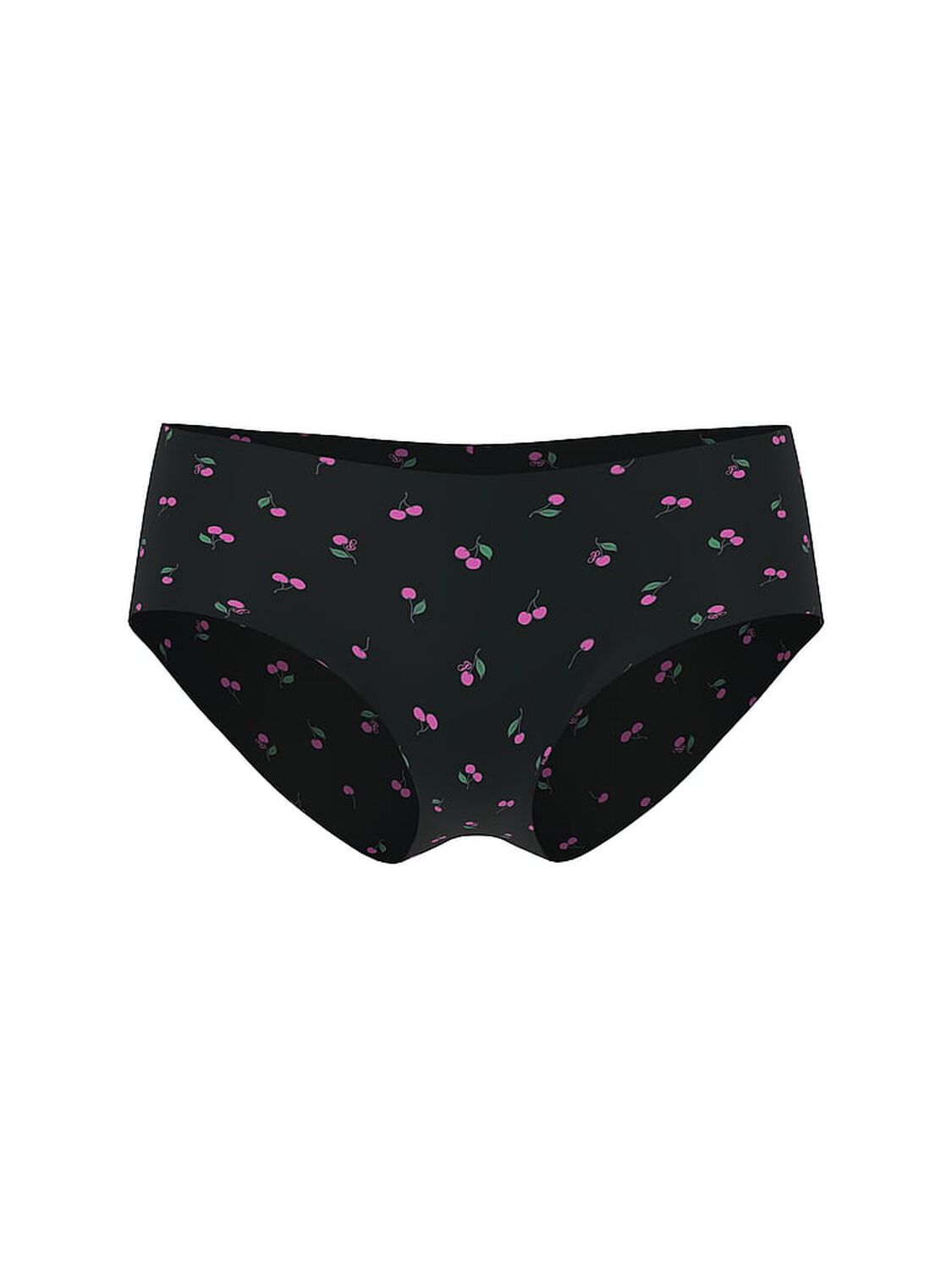 vs Pink No-Show Hiphugger Panty Black Cherry Print 1 of 2 