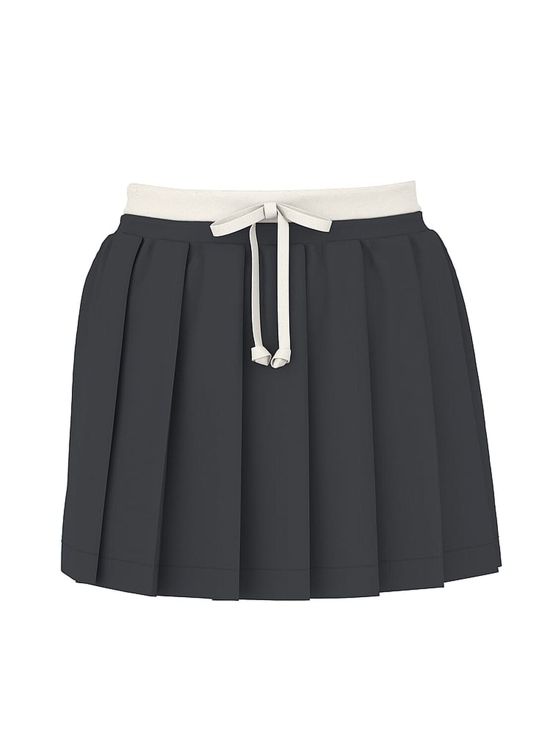 vs Pink On-the-Go Low-Rise Pleated Skirt Coal 1 of 2 