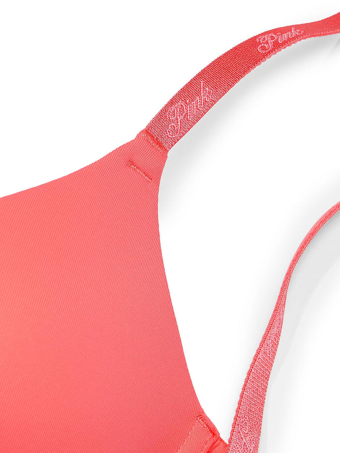 vs Pink Wear Everywhere Wear Everywhere Push-Up Bra Crazy For Coral 4 of 4 