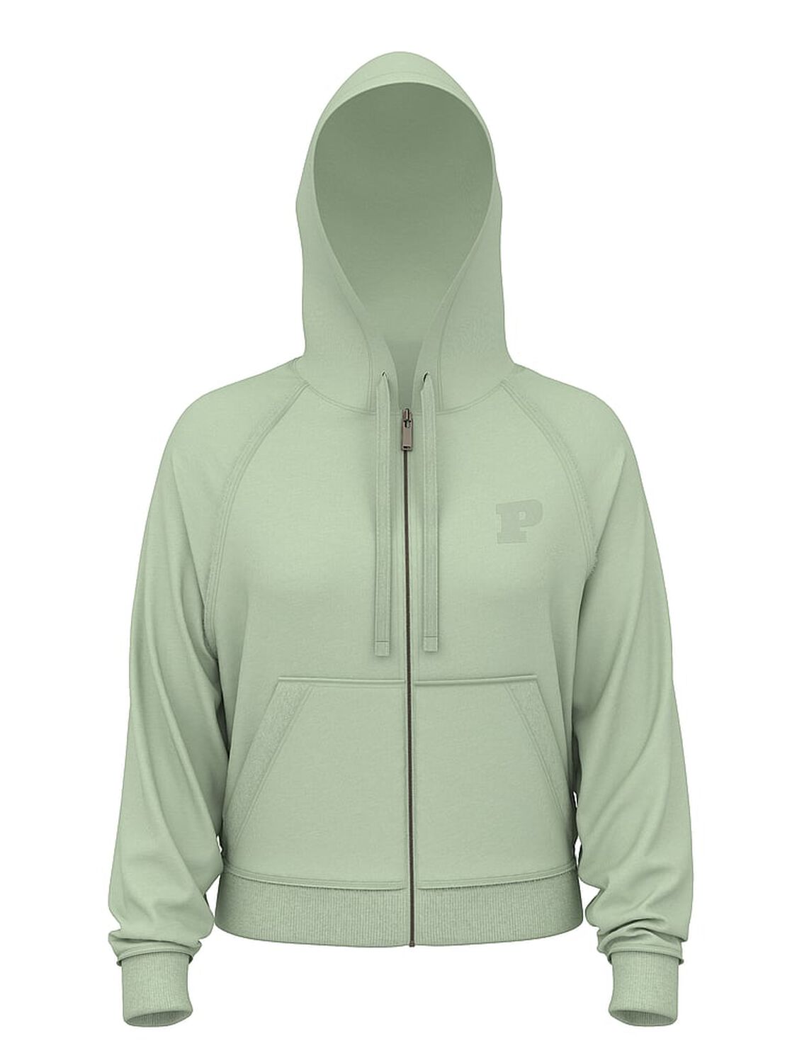 vs Pink Lightweight Lounge Full-Zip Hoodie Green Garden 3 of 3 