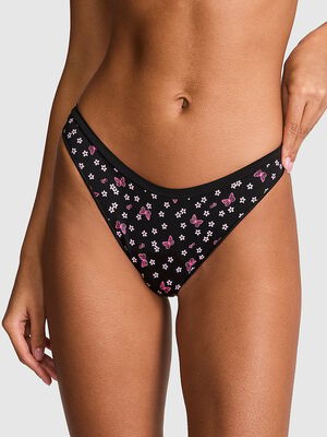 Seamless High-Leg Thong Panty