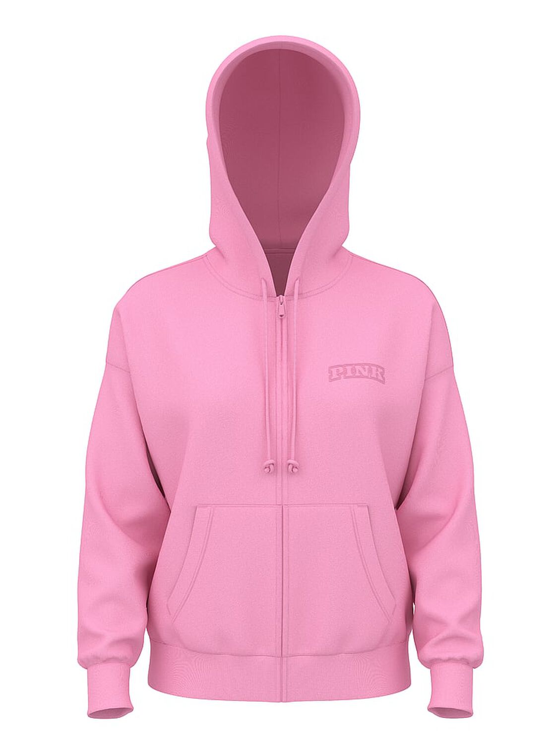 vs Pink Ivy Fleece Campus Full-Zip Hoodie Pink Lollipop 3 of 3 
