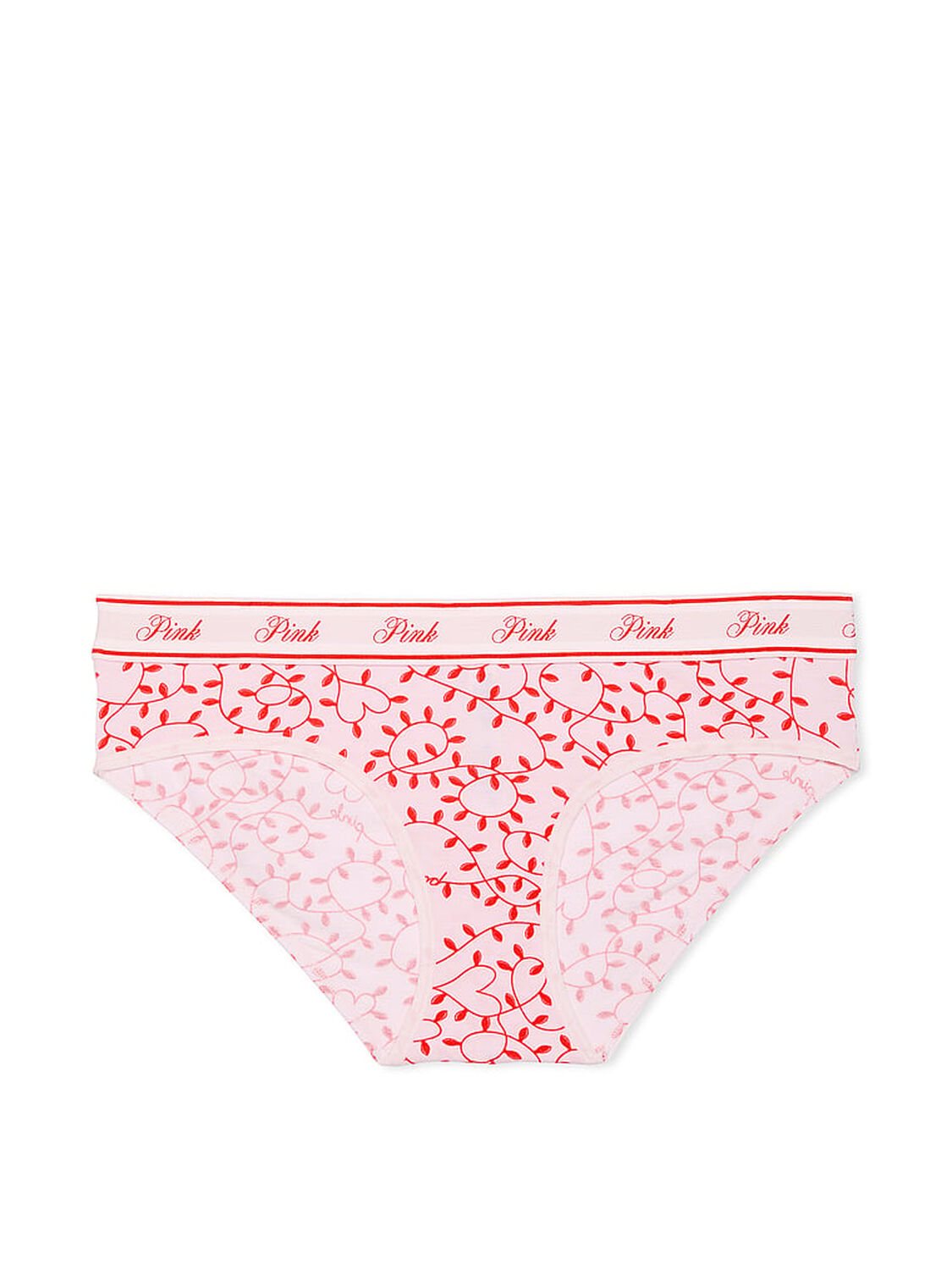 vs Pink Logo Cotton Hiphugger Panty Pink Tulip Lights Print 3 of 3 