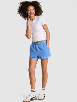 Ivy Fleece Rolled Hem Shorts