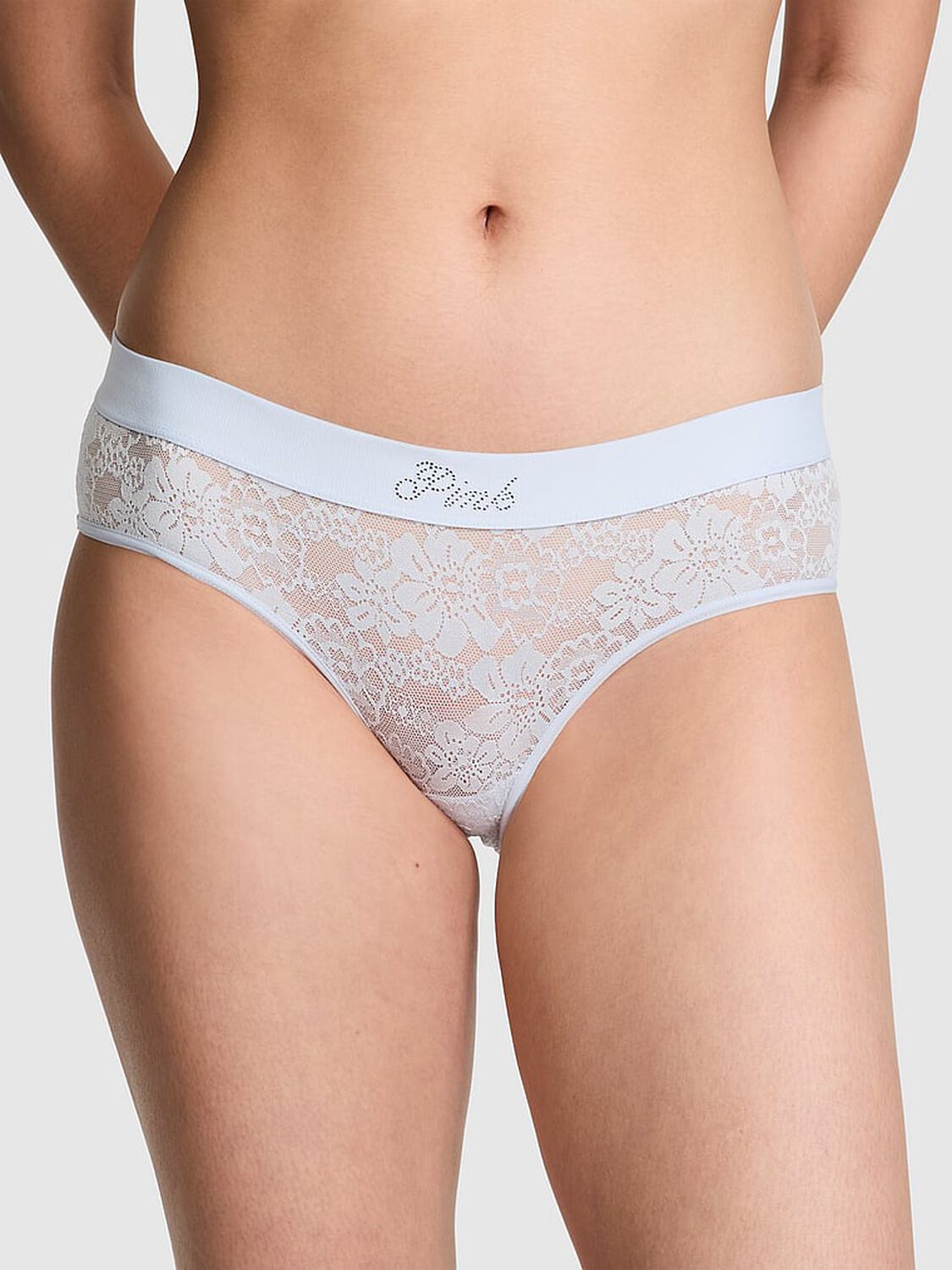 vs Pink Wink Hiphugger Panty Hydrangea Blue 1 of 3 