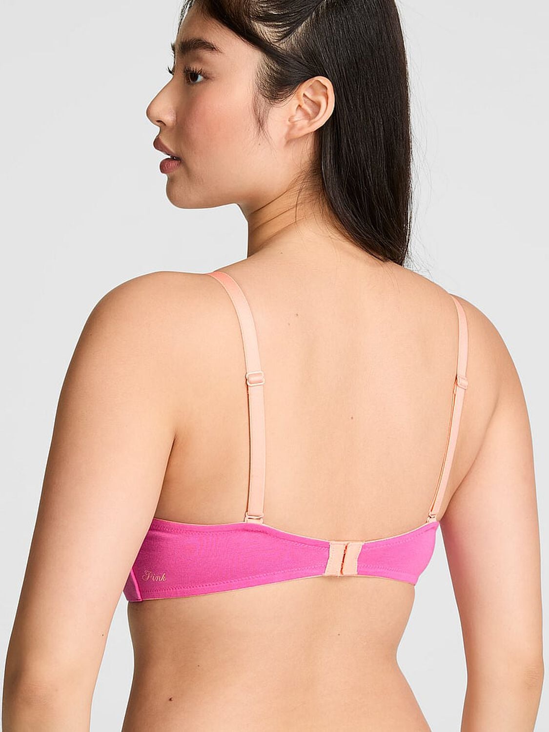 vs Pink Wear Everywhere Wear Everywhere&trade; Push-Up Wireless Bra Sizzling Strawberry 2 of 2 