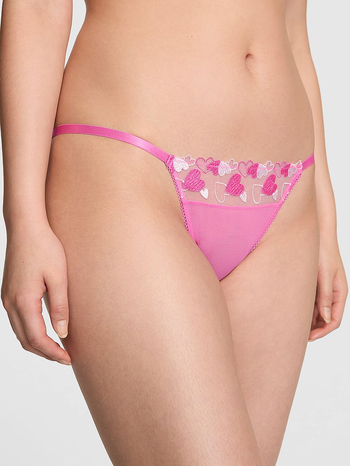 vs Pink Wink String Bikini Panty Pink Tulip 1 of 4 