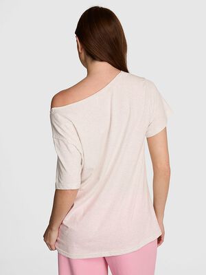 Campus Cotton&trade; Off-The-Shoulder Tee