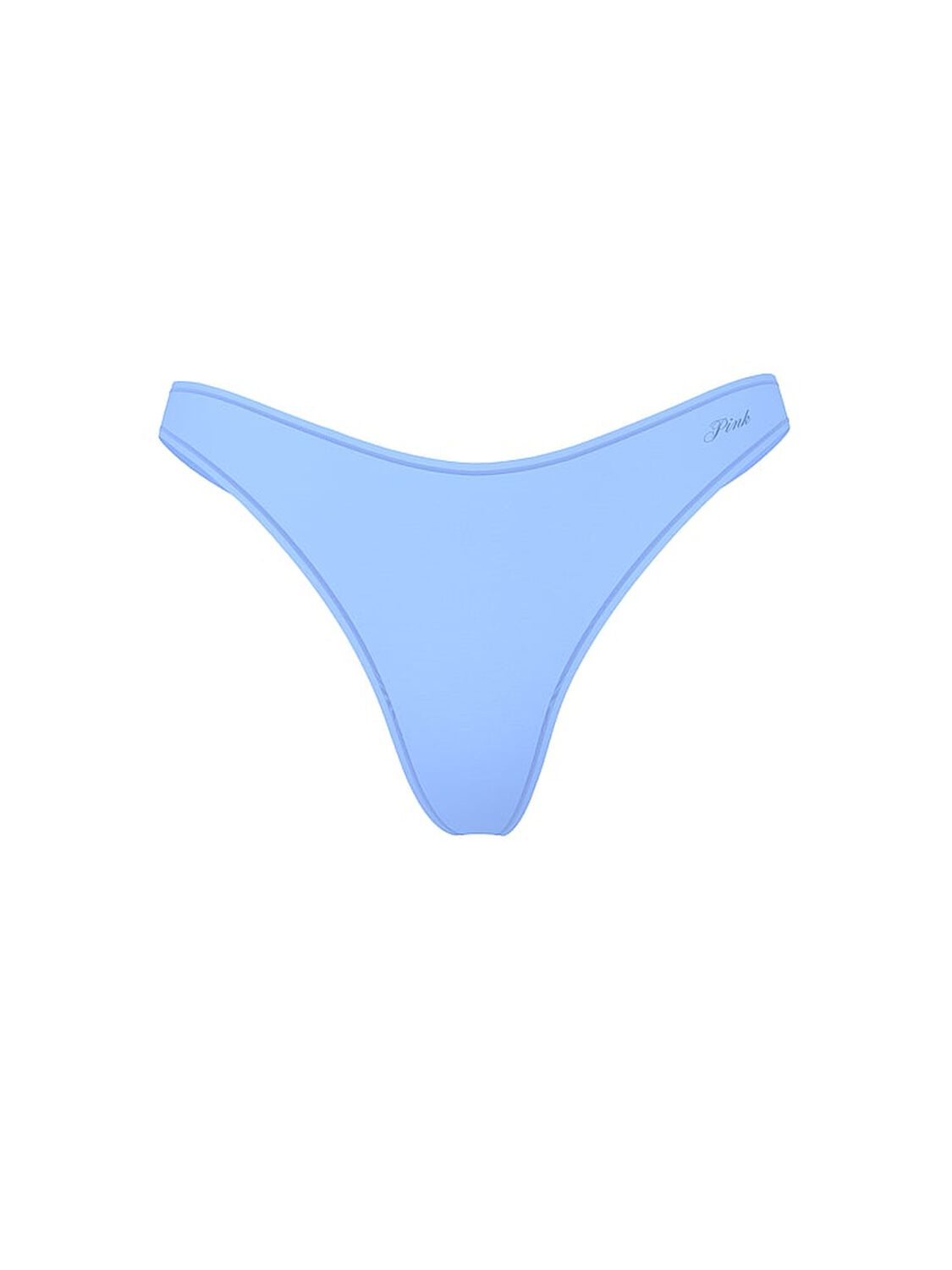vs Pink Cotton High-Leg Thong Panty Seascape Blue 3 of 3 