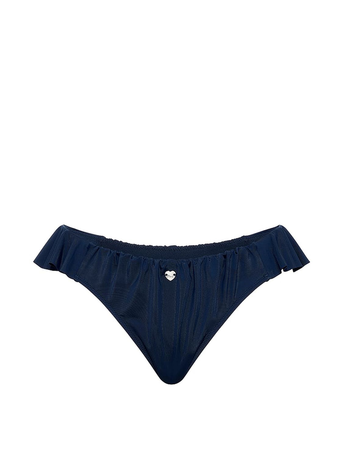 pink Swim Ruﬄe Itsy Bikini Bottom Noir Navy 3 of 3 