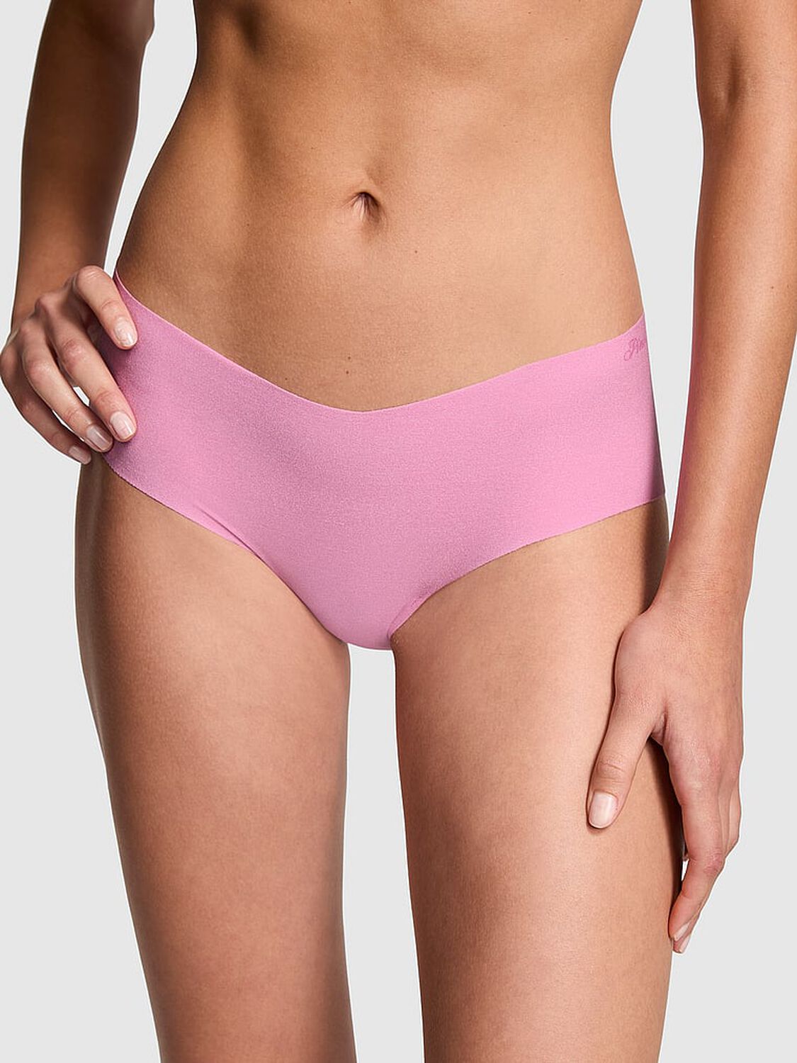 vs Pink No-Show Hiphugger Panty Moonstone Pink 1 of 3 