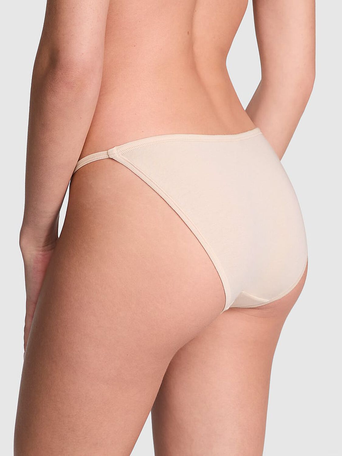 vs Pink Cotton String Bikini Panty 2 of 3 