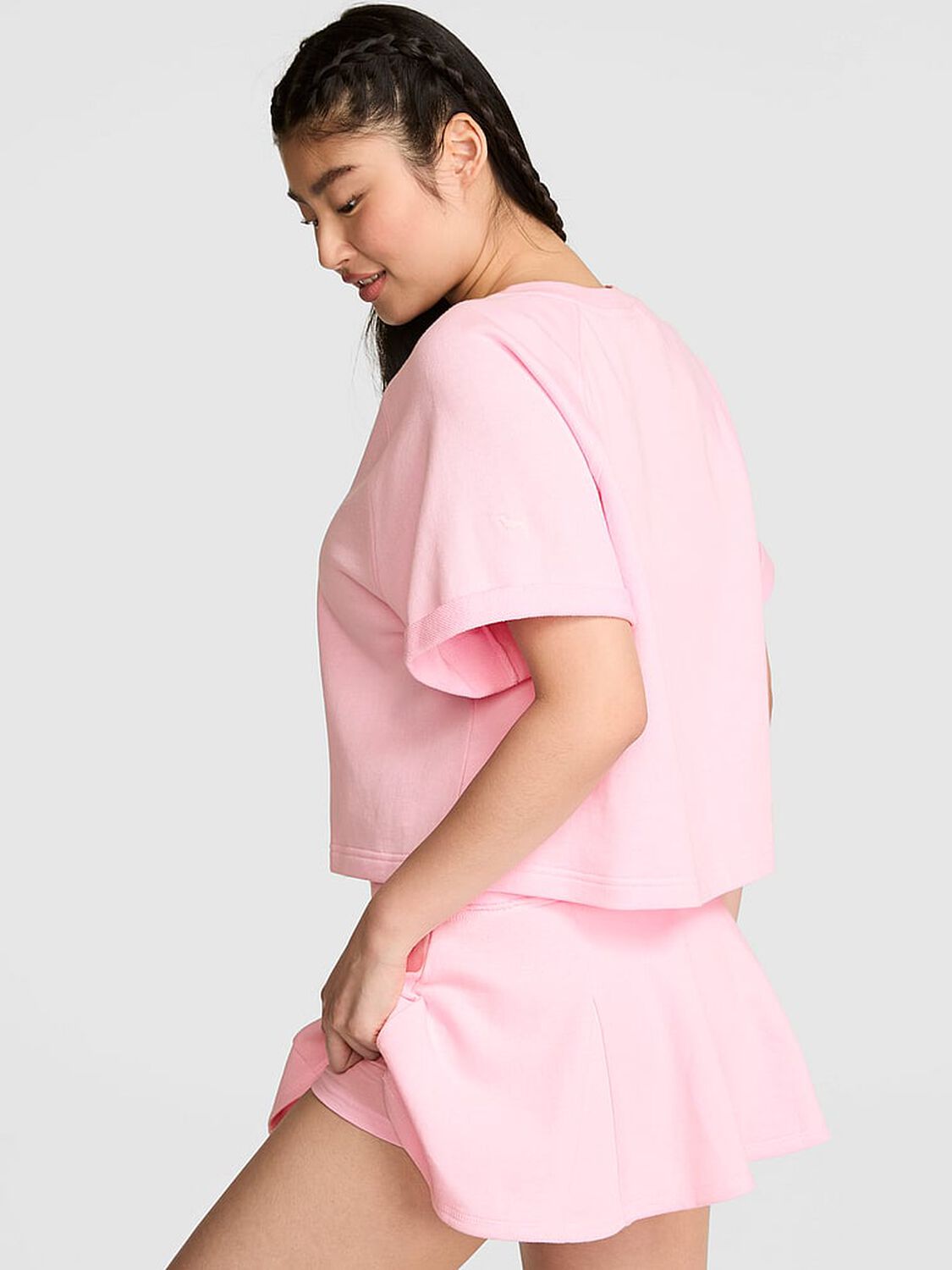 vs Pink Campus Terry&trade; Flirty Skort 2 of 3 
