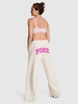 Campus Fleece&trade; Wide-Leg Split-Hem Sweatpants
