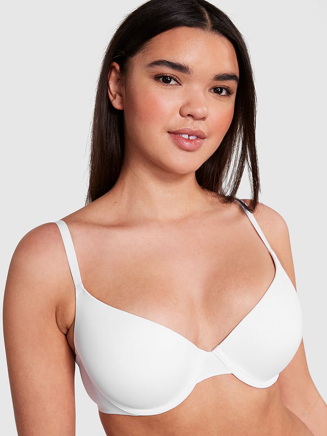 vs Pink Wear Everywhere Wear Everywhere Push-Up Bra Optic White 1 of 3 