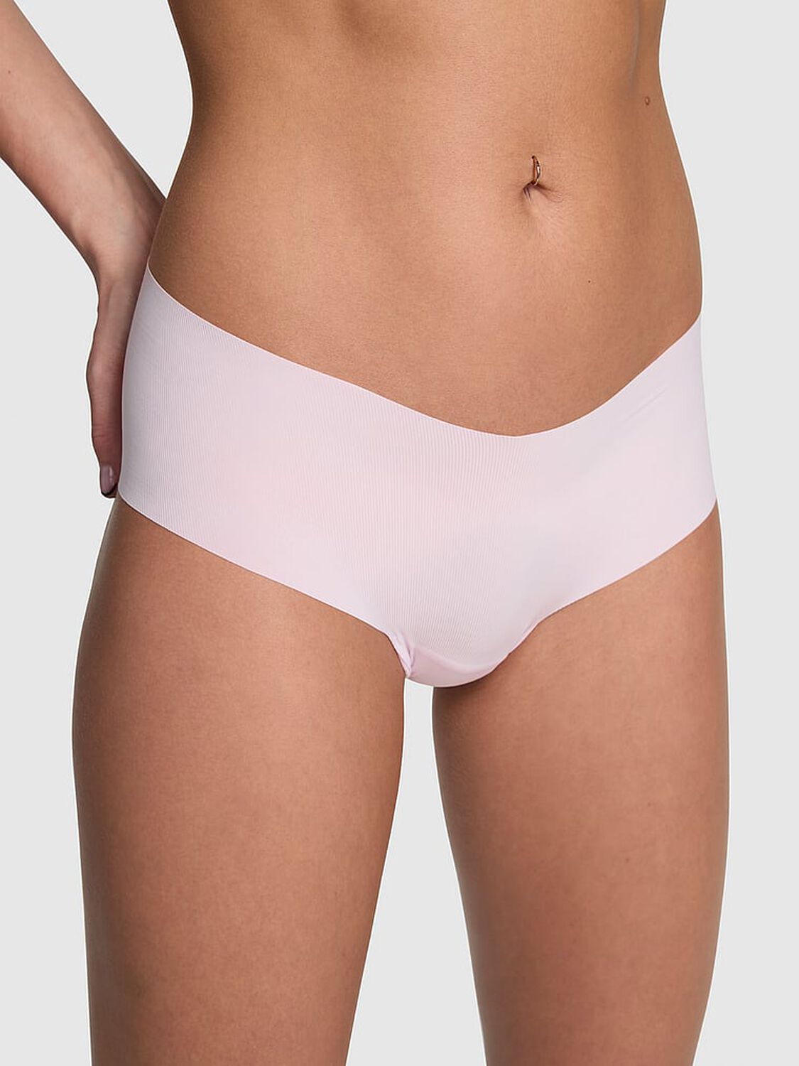 vs Pink No-Show Cheeky Panty Pink Tulip 1 of 4 