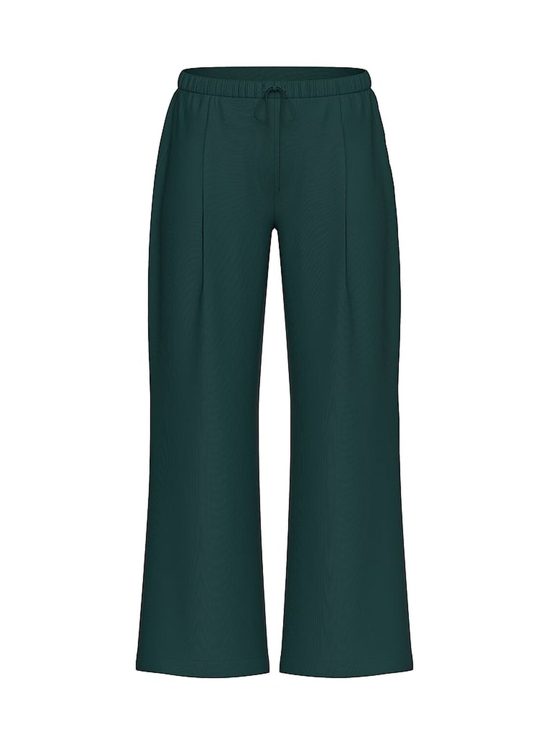 vs Pink Satin Pull-On Trouser Pants Deep Forest 3 of 3 