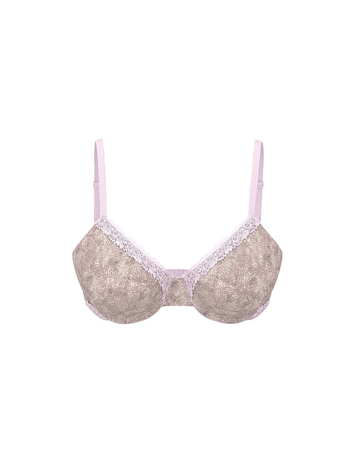 vs Pink Wear Everywhere Wear Everywhere Lightly Lined Full Coverage T-Shirt Bra Leo Print 3 of 3 