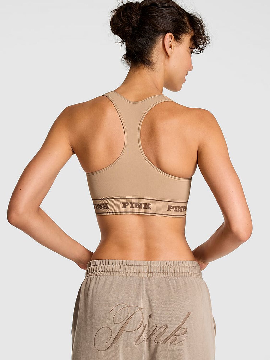 vs Pink Seamless Reversible Sports Bra Leo Print 2 of 2 