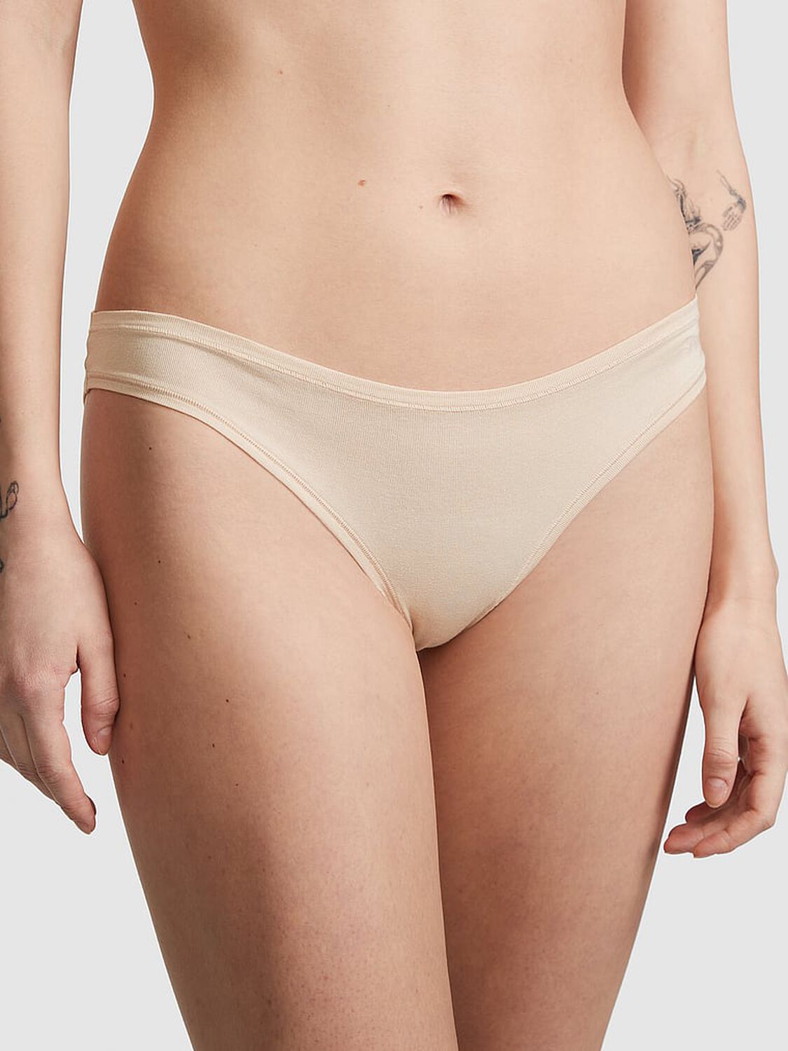 vs Pink Cotton Bikini Panty 1 of 3 