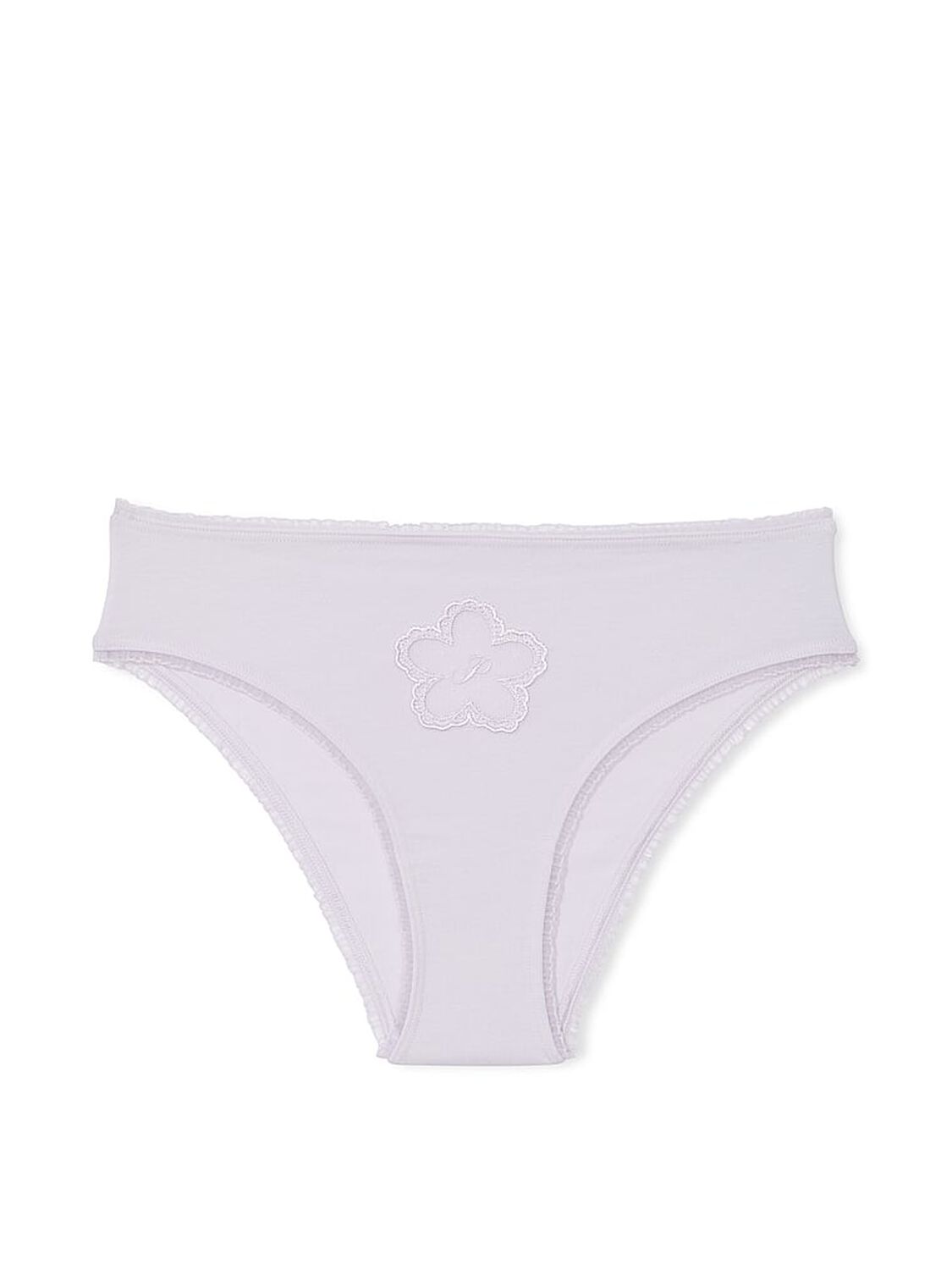vs Pink Cotton Daisy Patch Cheeky Panty Purple Whisper Mesh Daisy Graphic 1 of 1 