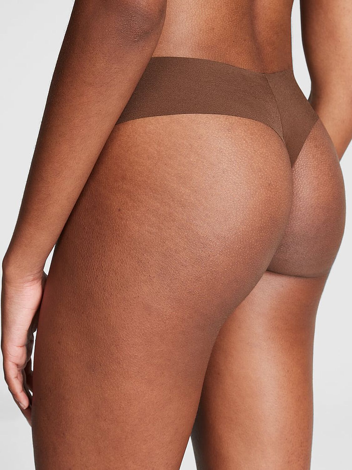 vs Pink No-Show Thong Panty Mousse 2 of 3 