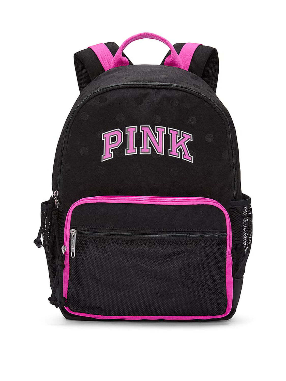 vs Pink Classic Canvas Backpack Black & Pink Fire 1 of 3 