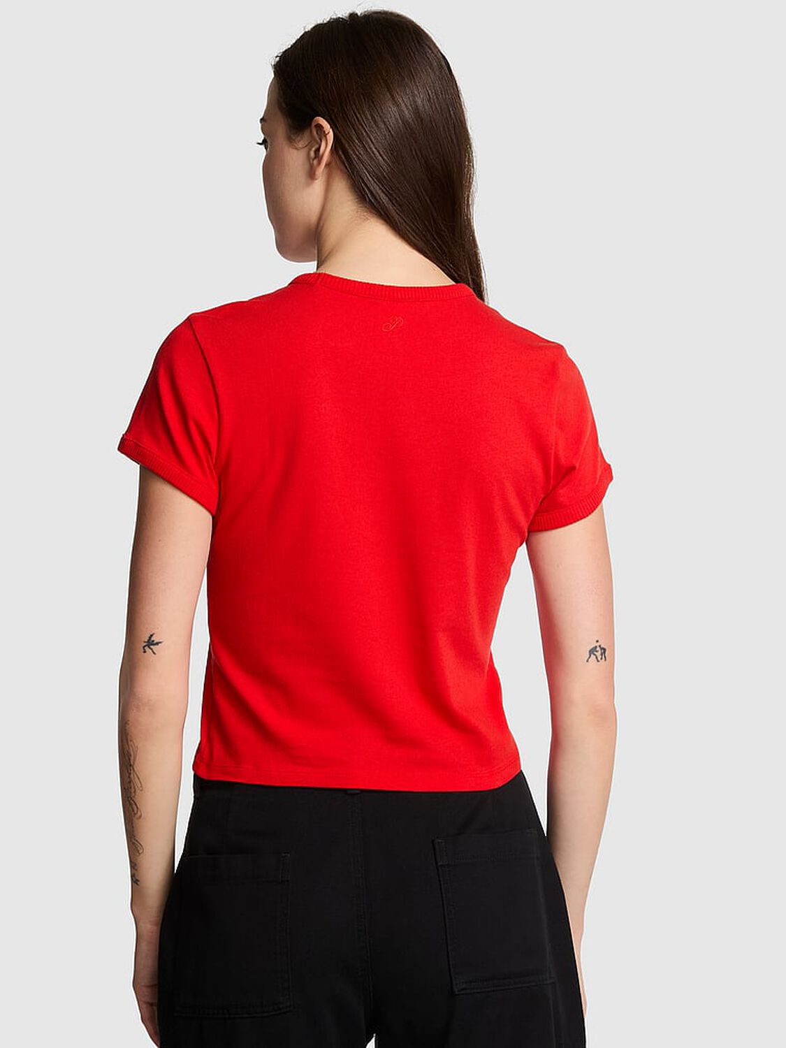 vs Pink Retro Cotton Tee Bright Vermillion Santas Fav 2 of 2 