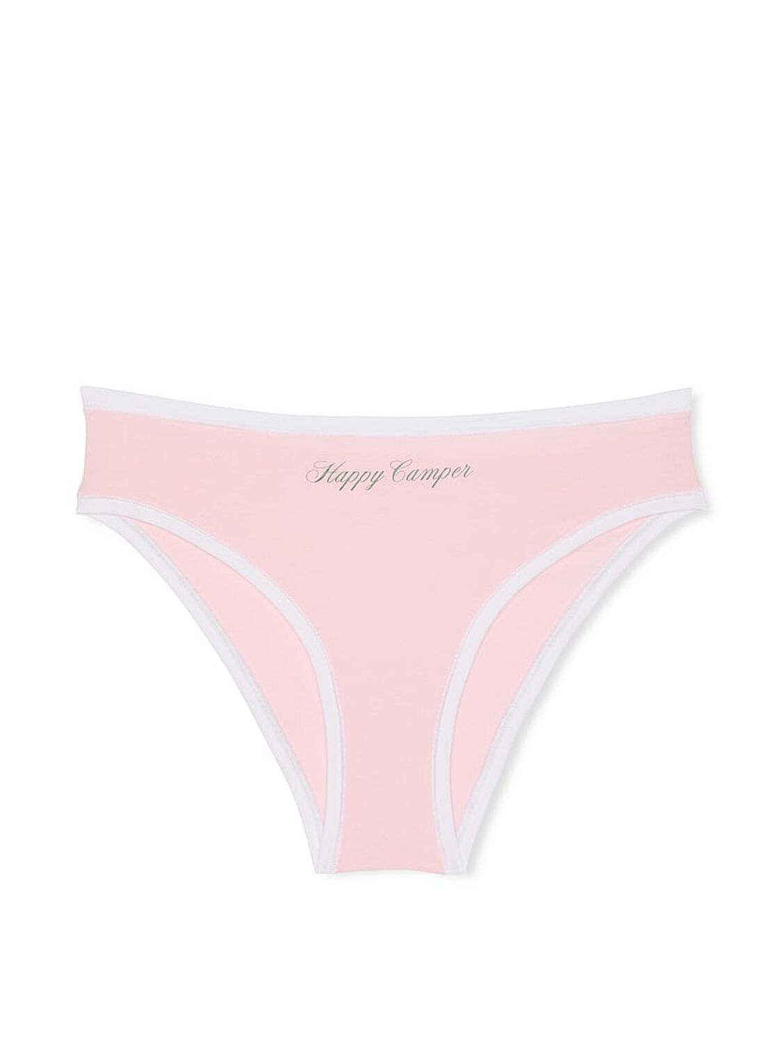 vs Pink Cotton Cheeky Panty Angel Pink Happy Camper Graphic 1 of 2 
