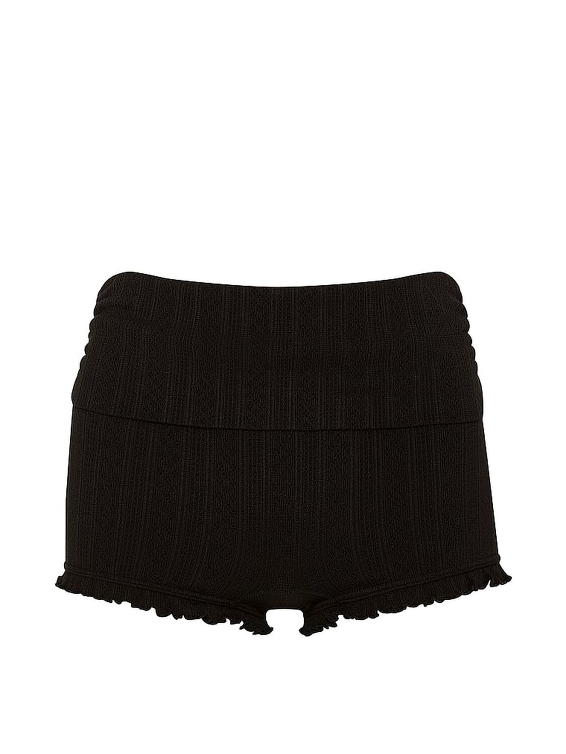 pink Pink AnyWear Foldover Shorts Black 3 of 3 