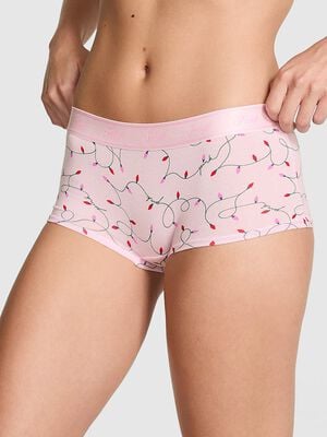 Logo Cotton Shine Boyshort Panty