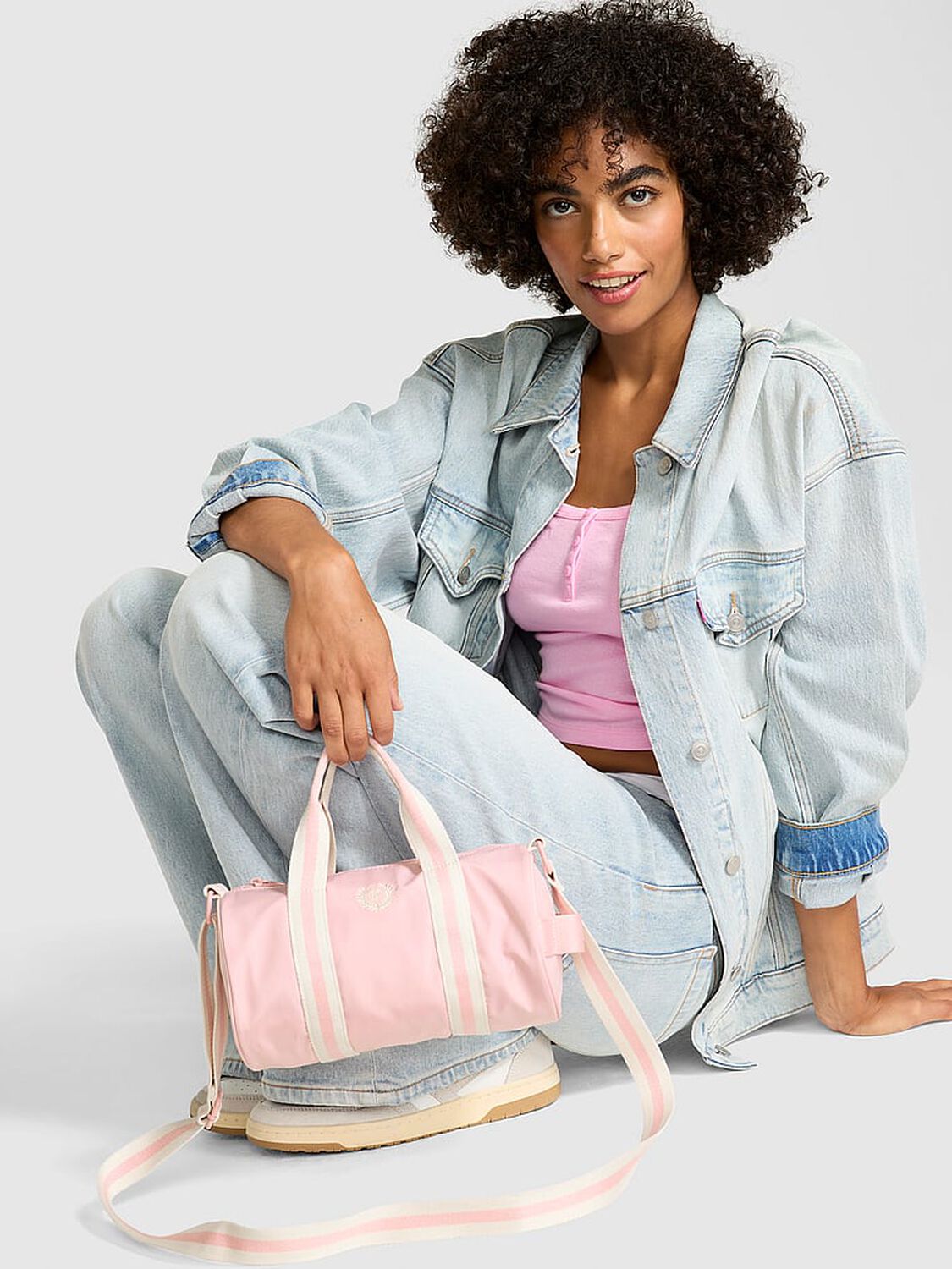 vs Pink Mini Nylon Duffle Bag Dollhouse 3 of 3 