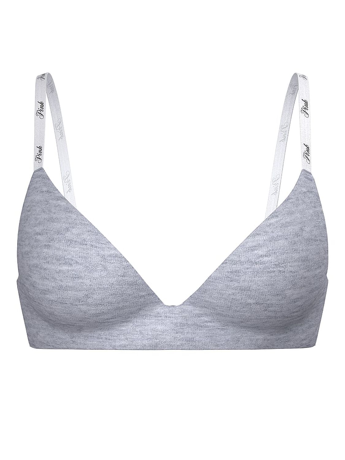 vs Pink Wear Everywhere Wear Everywhere Lightly Lined Wireless Bra Medium Heather Grey 3 of 3 