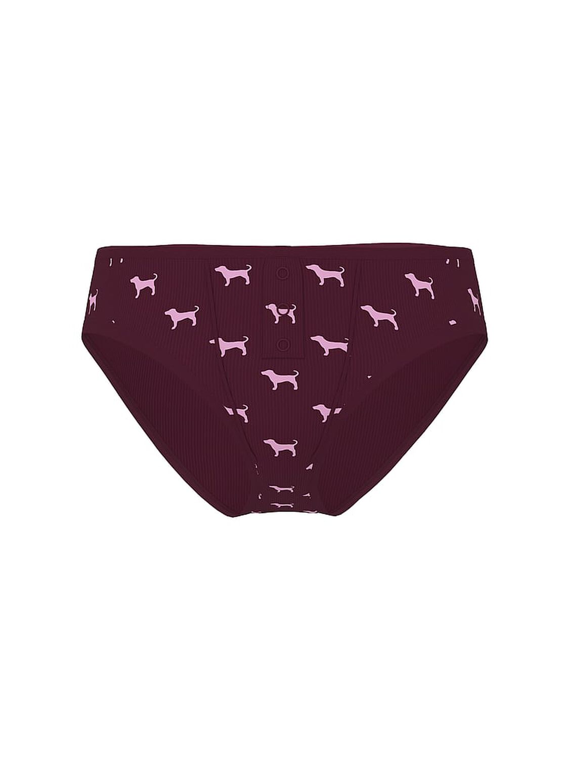 pink Pink Cotton Cheeky Panty Wild Rose Dog Print 1 of 3 