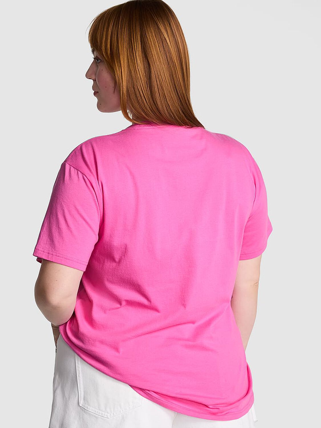 vs Pink Campus Cotton Tee Pink Gossip 2 of 3 