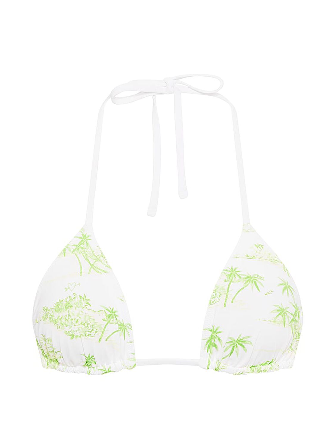 vs Pink Reversible Triangle String Bikini Top Tropical Toile Limesicle 3 of 3 