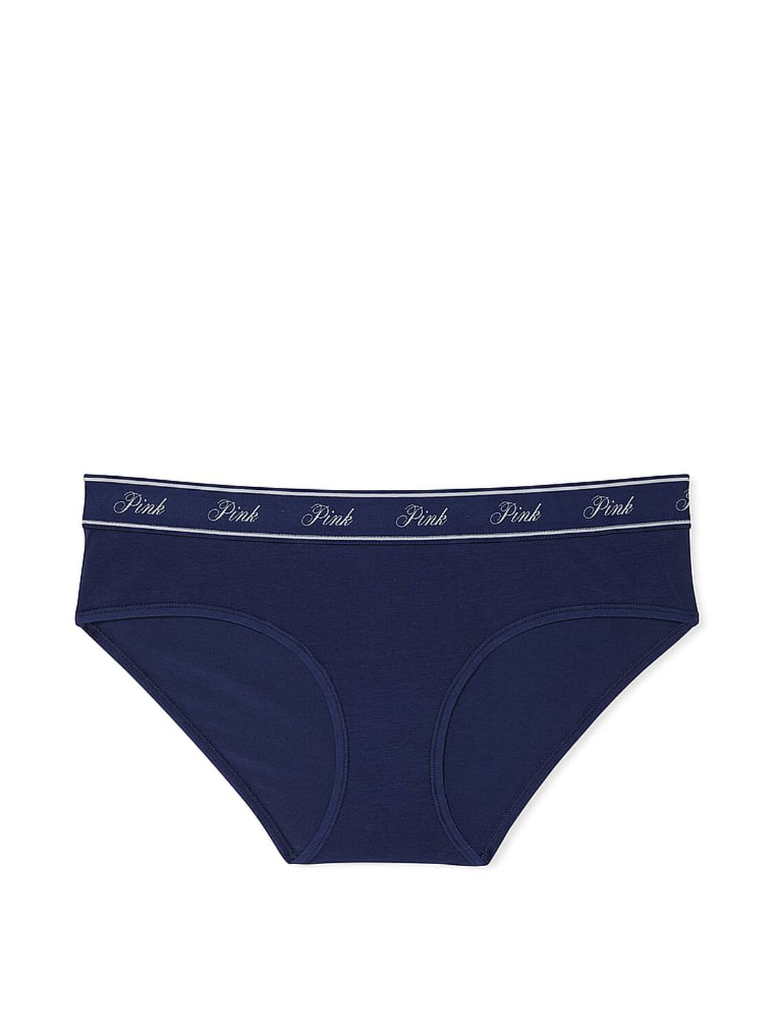 vs Pink Logo Cotton Hiphugger Panty Midnight Navy 3 of 3 
