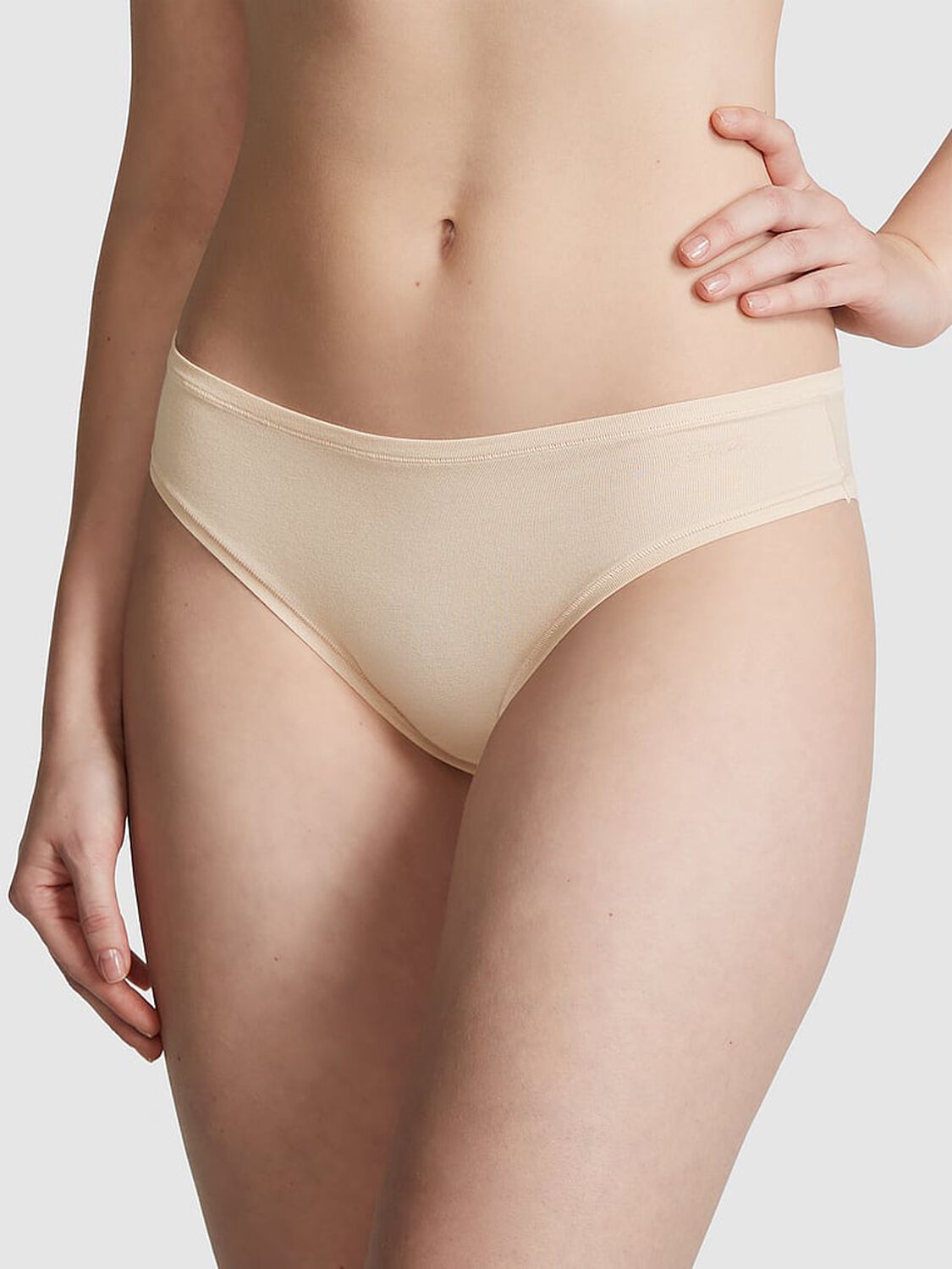 vs Pink Cotton Cheeky Panty Marzipan 1 of 3 
