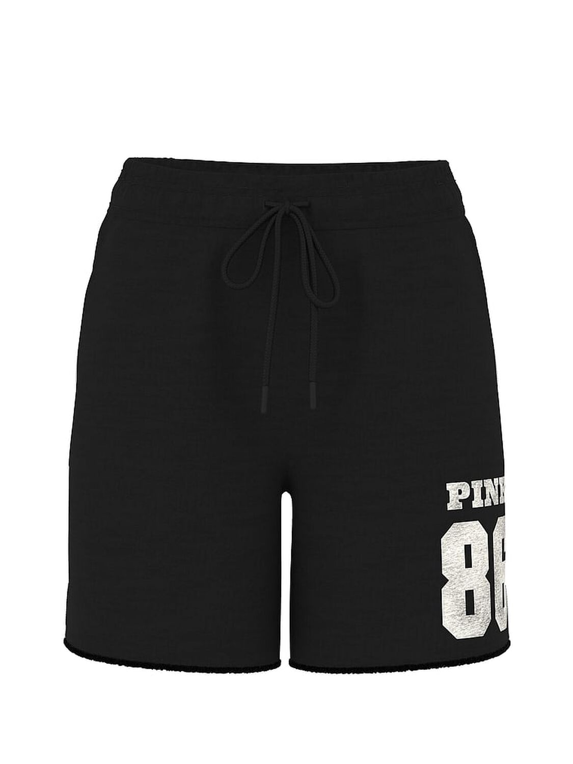 vs Pink Ivy Fleece Campus Shorts Pure Black 3 of 3 