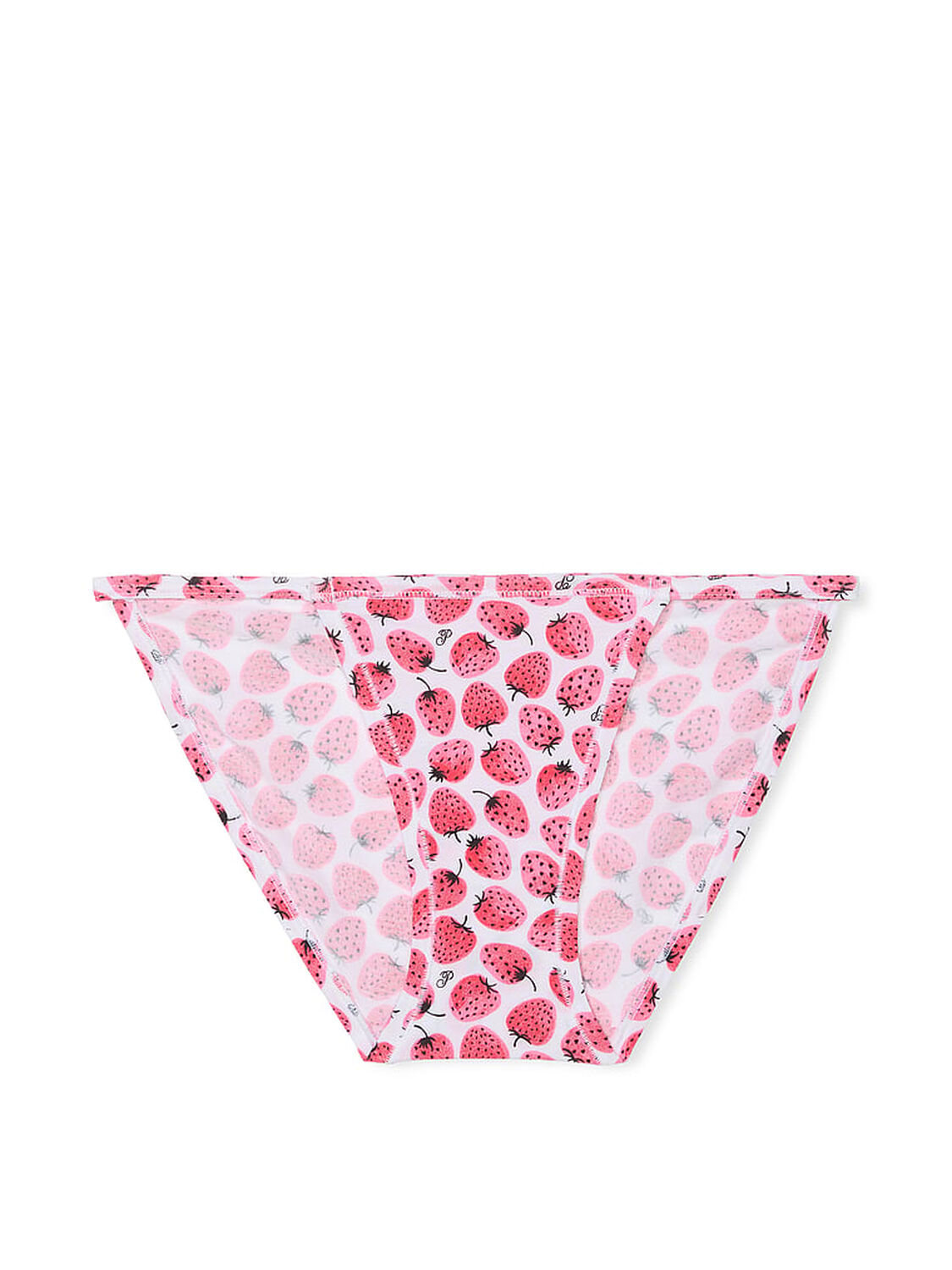 vs Pink Cotton String Bikini Panty Optic White Strawberry Print 3 of 3 