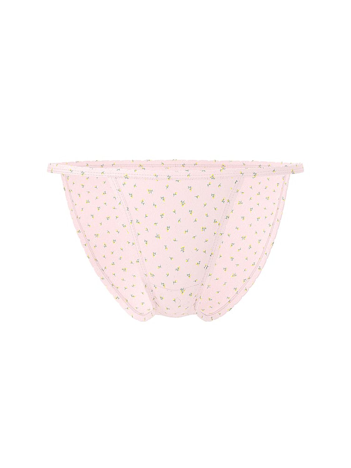 vs Pink Cotton String Bikini Panty Angel Pink Floral Print 1 of 1 